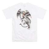 Bronze Tiger Pocket Tee White