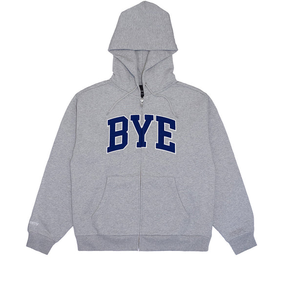 Bye Jeremy Bye Zip-Up Hoodie Grey