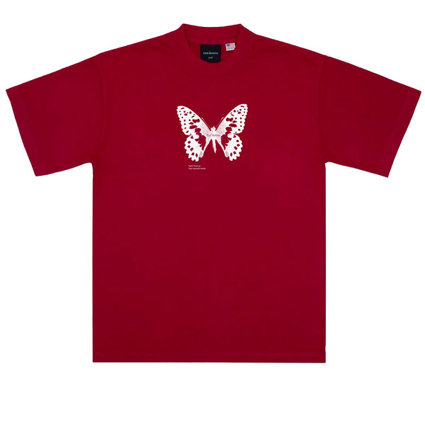 Bye Jeremy Butterfly T-Shirt Red