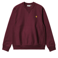 Carhartt WIP American Script Sweat Malbec