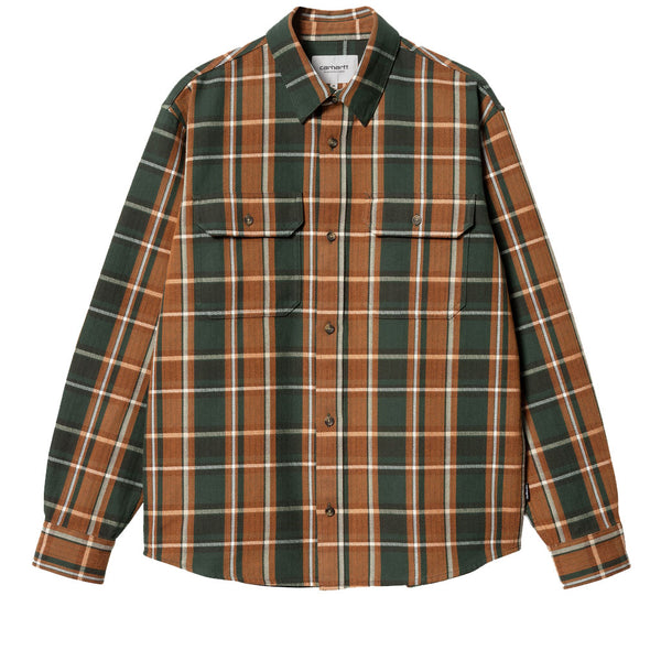 Carhartt WIP L/S Hobart Shirt Hobart Check/Sycamore Tree