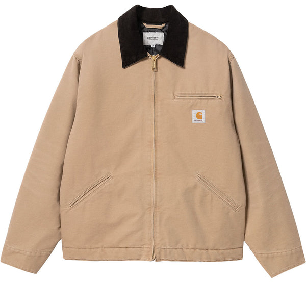 Carhartt WIP OG Detroit Jacket Peanut/Black Aged Canvas