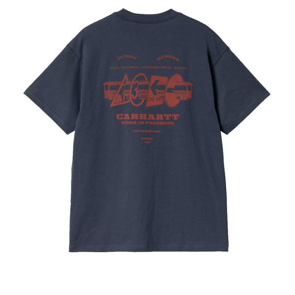 Carhartt WIP Runaway T-Shirt Blue/Vermillion