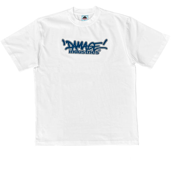 Damage Industries Tee White