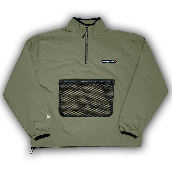 Damage Tundra 1/4 Zip Jacket Military Green
