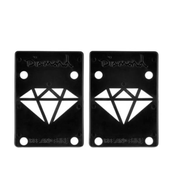 Diamond Risers Black 1/8