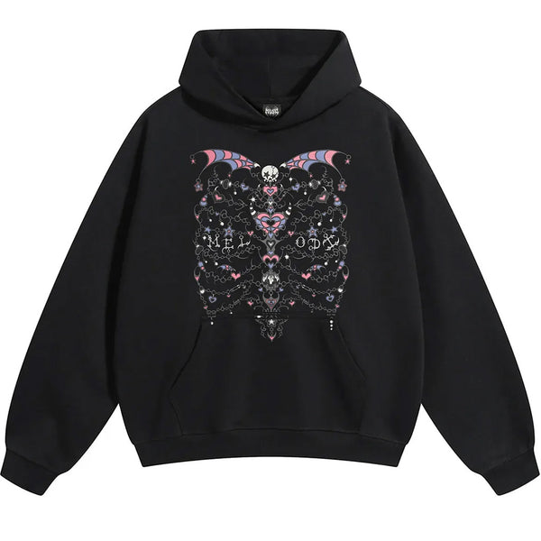 EC Melodi Ribcage Heavyweight Hoodie Black