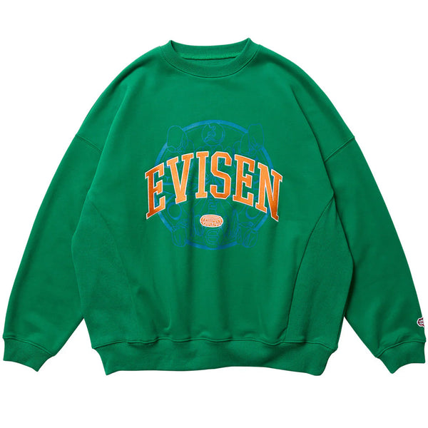 Evisen College Over Logo Sweat Green