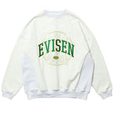 Evisen College Over Logo Sweat Grey