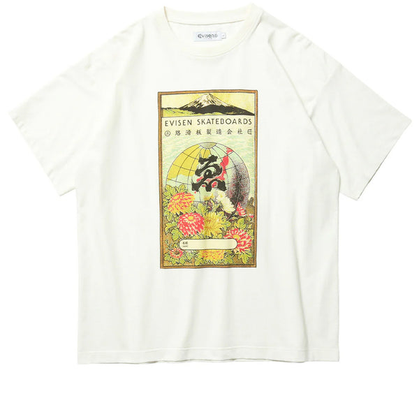 Evisen Globe Label Tee White