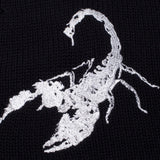 Fucking Awesome Embroidered Scorpion Cardigan Black