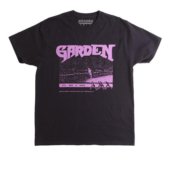 Garden Not A Race Black Tee