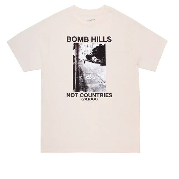 GX1000 Bomb Hills Not Countries Tee Cream
