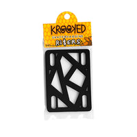 Krooked Risers Black 1/4