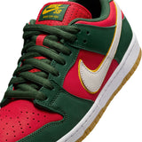 Nike SB Dunk Low Pro Premium Fir/White-University Gold-Fire Red