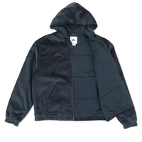 Nike SB Full Zip Hooded Corduroy Skate Jacket Armory Navy/Hyper Royal