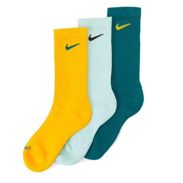 Nike SB Everyday Cushioned Crew Socks X 3 Multi Teal