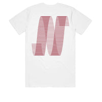 North N Logo T-Shirt White/Crimson