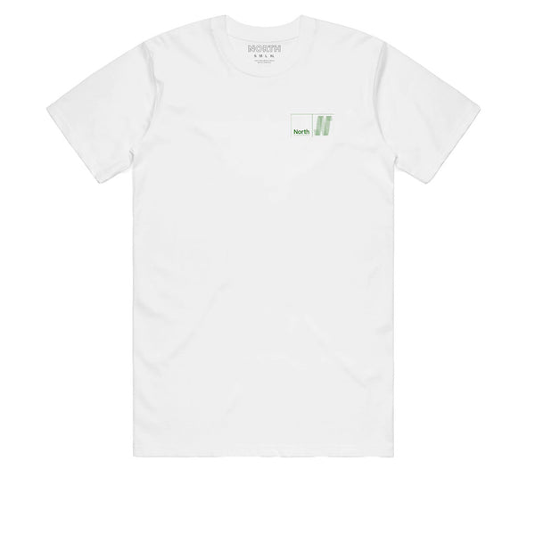 North N Logo T-Shirt White/Green