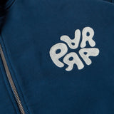 Parra 1976 Logo Zip Hooded Sweatshirt Blue