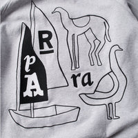 Parra The Riddle Hooded Sweatshirt Heather Grey