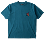 Parra The Stand Off T-shirt Deep Sea Green