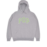 Pop Trading Co. Arch Hooded Sweat Light Heather Grey