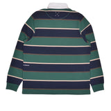 Pop Trading Co. Striped Rugby Polo Pine Grove