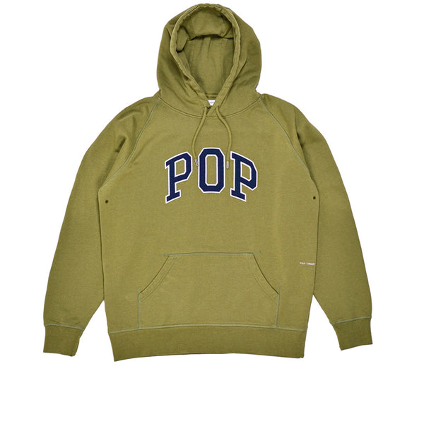 Pop Trading Co. Arch Hooded Sweat Loden Green