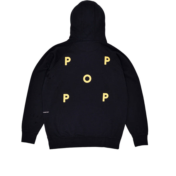 Pop Trading Co. Logo Hooded Sweat Anthracite