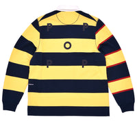 Pop Trading Co. Striped Logo Rugby Polo Sweat Snapdragon