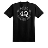 Real x 4Q Tee Black