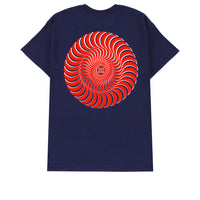 Spitfire Classic Swirl Overlay Tee Navy/Red