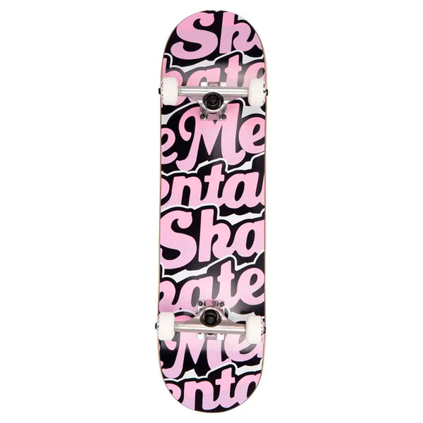 Skate Mental Script White/Pink Complete 8.25