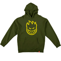 Spitfire Bighead Hoodie Army/Yellow