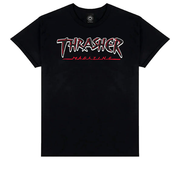 Thrasher Slash Black Tee