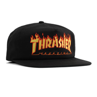 Thrasher Flame Snapback Black