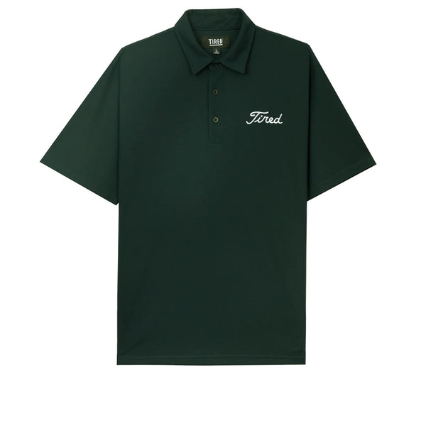 Tired Golf Polo Forest Green