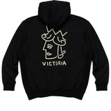 Victoria Queenhead Hooded Sweatshirt Black