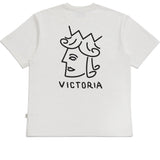 Victoria Queenhead Logo Tee White