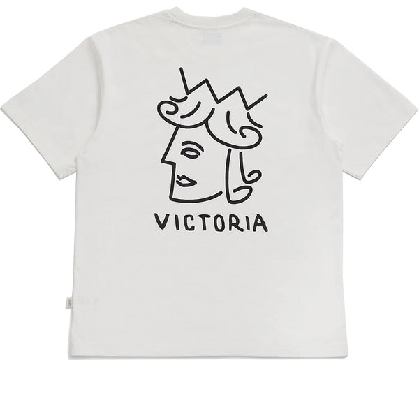 Victoria Queenhead Logo Tee White