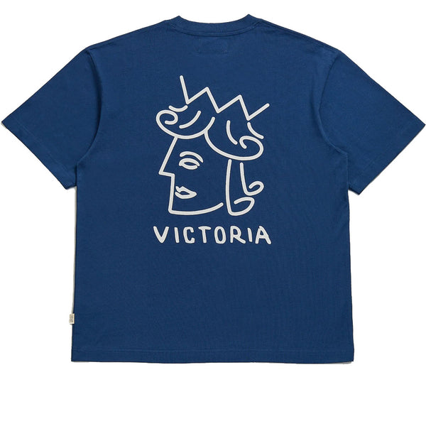 Victoria Queenhead Logo Tee Yale Blue