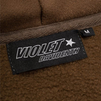 Violet X David Enth Zip Hoodie Brown