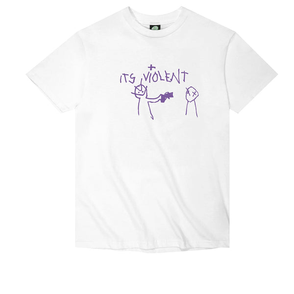 Violet "It's Violent" Tee White