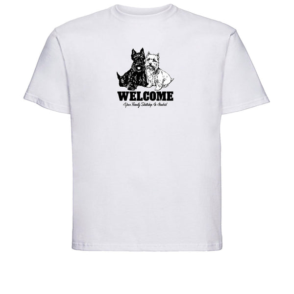 Welcome Dogs Tee White