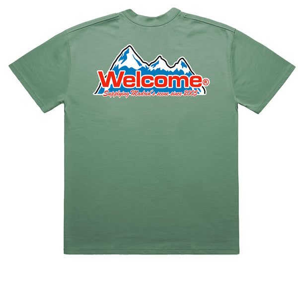 Welcome Mountains Tee Green
