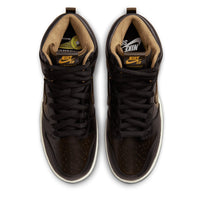 Nike SB Dunk High QS Black/Black-Metallic Gold