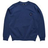 Parra Diamond Block Logo Crew Neck Sweatshirt Dark Blue