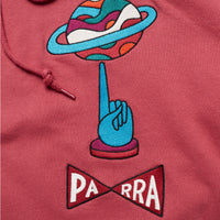 Parra World Balance Hooded Sweatshirt Coral