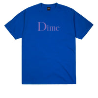 Dime Classic Logo T-Shirt Cobalt/Purple